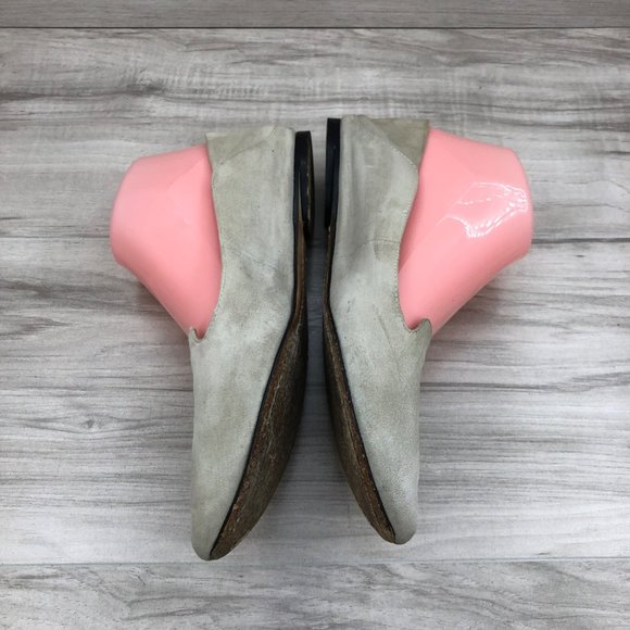 Sigerson Morrison Flats Women's 7.5 B Tan Suede Slip On Pointed Toe Shoes - Picture 7 of 12